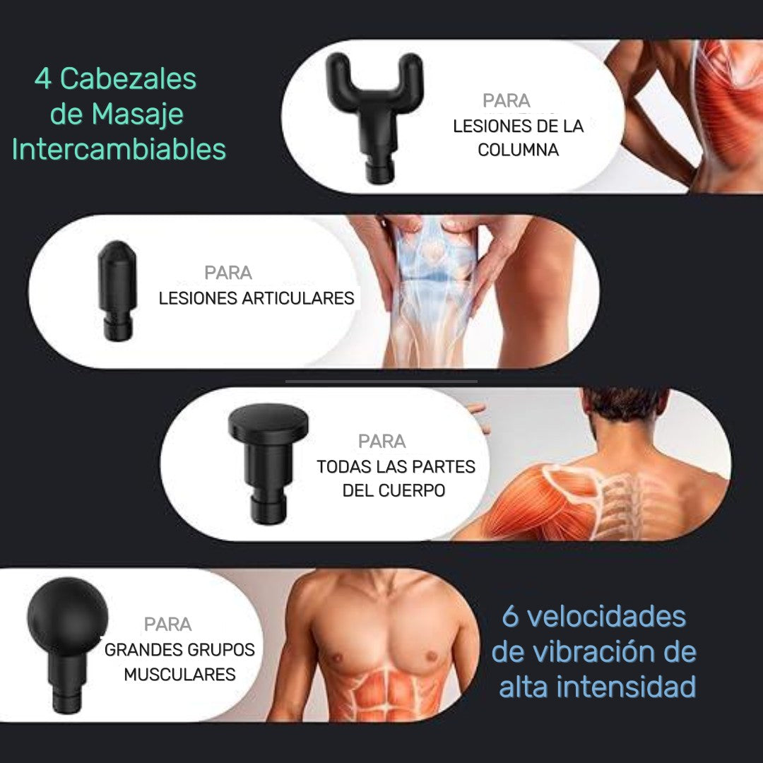EMASPORT® - Masajeadora Pórtatil Eléctrica de Alivio Muscular